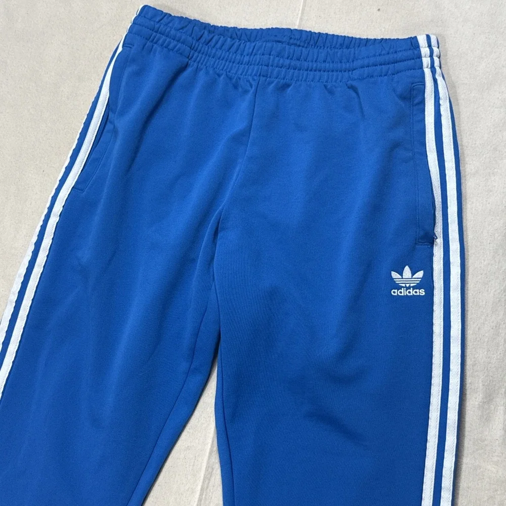 adidas Vintage Men's M Blue/White 2-Pc Tracksuit Full Zip Jacket & Pants